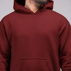 The Banyan Tee Graphic Junkies Maroon Hoodie