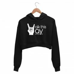 The Banyan Tee Aerosmith Crop Hoodie - Walk This Way Crop Hoodies