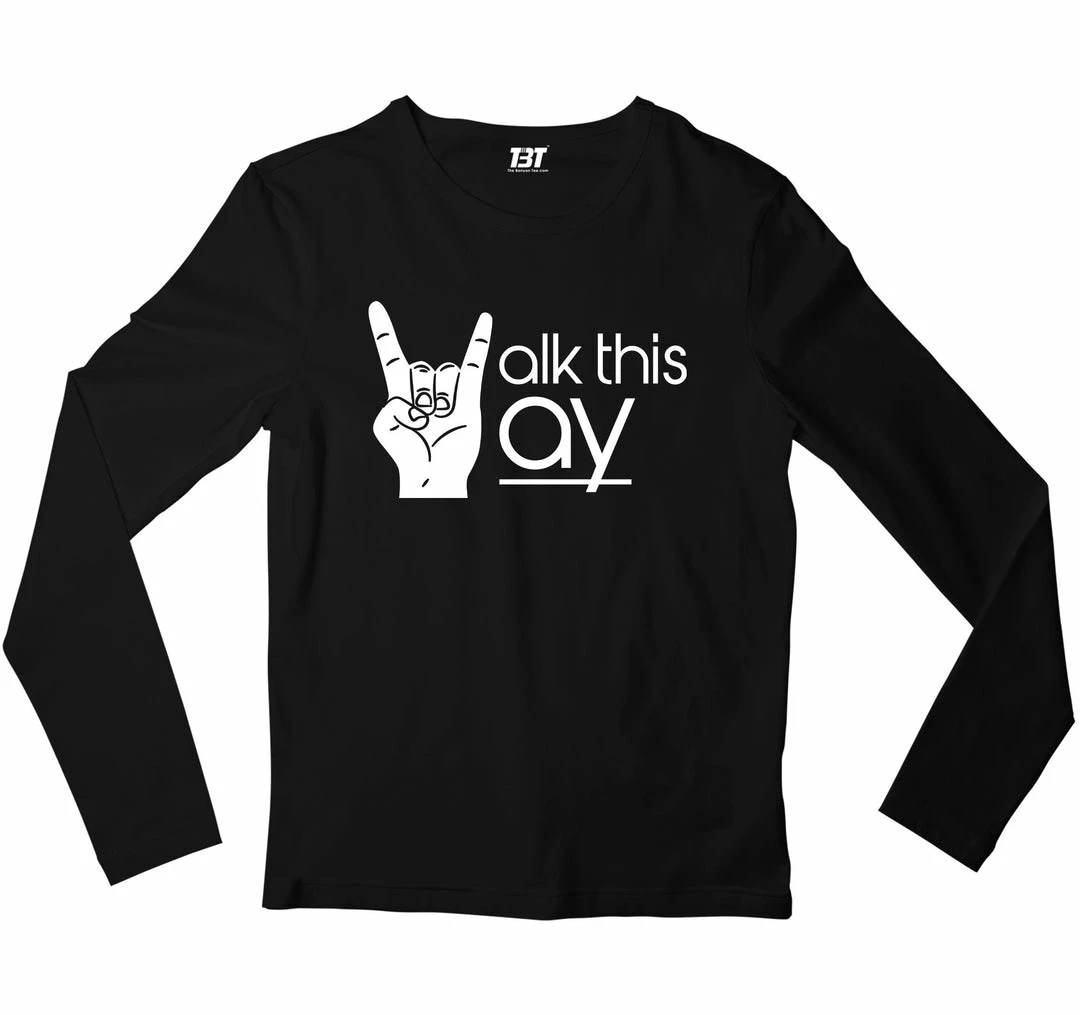 The Banyan Tee Aerosmith Full Sleeves T-shirt - Walk This Way 1 The Banyan Tee Aerosmith Full Sleeves T-shirt - Walk This Way