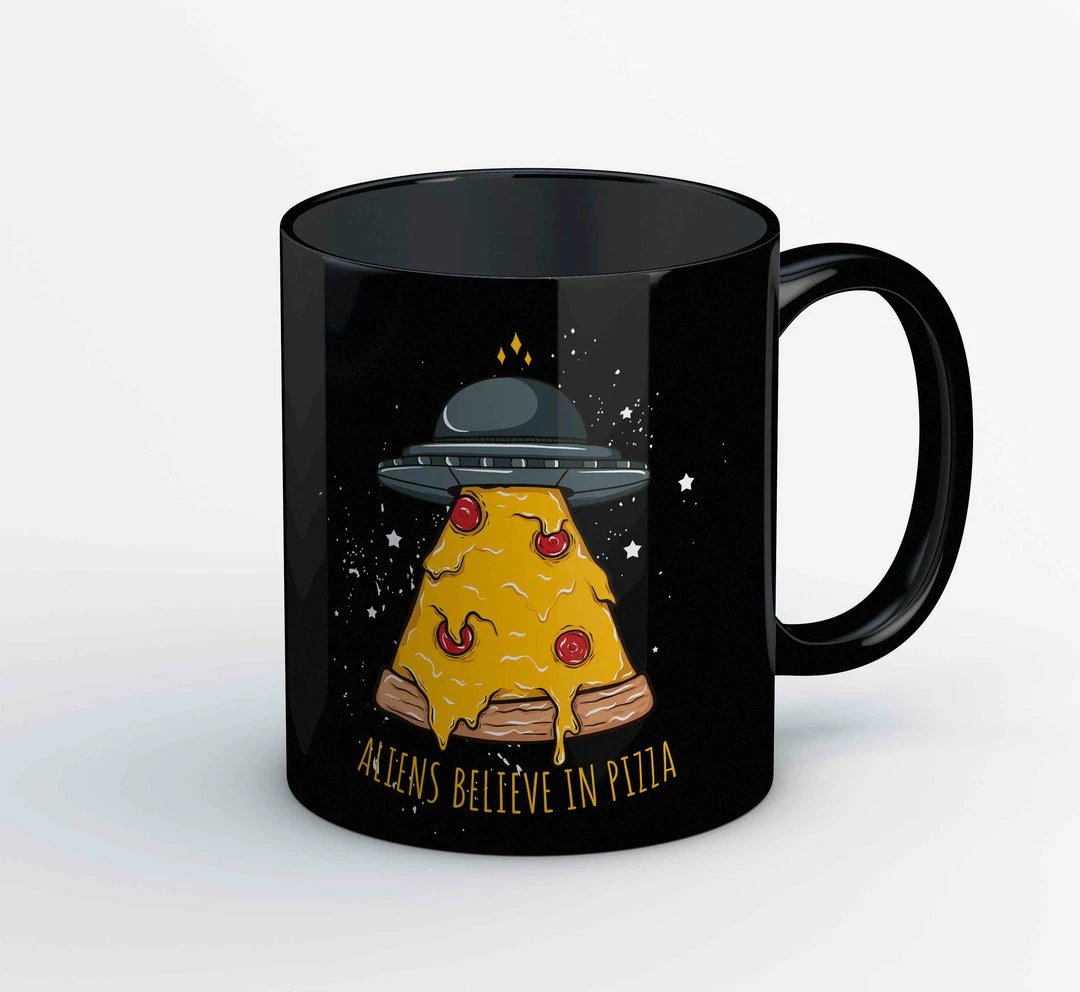 The Banyan Tee Coffee Mug - Aliens Believe In Pizza Mugs 1 The Banyan Tee Coffee Mug - Aliens Believe In Pizza Mugs