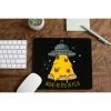 The Banyan Tee Mouse Pad - Aliens Believe In Pizza