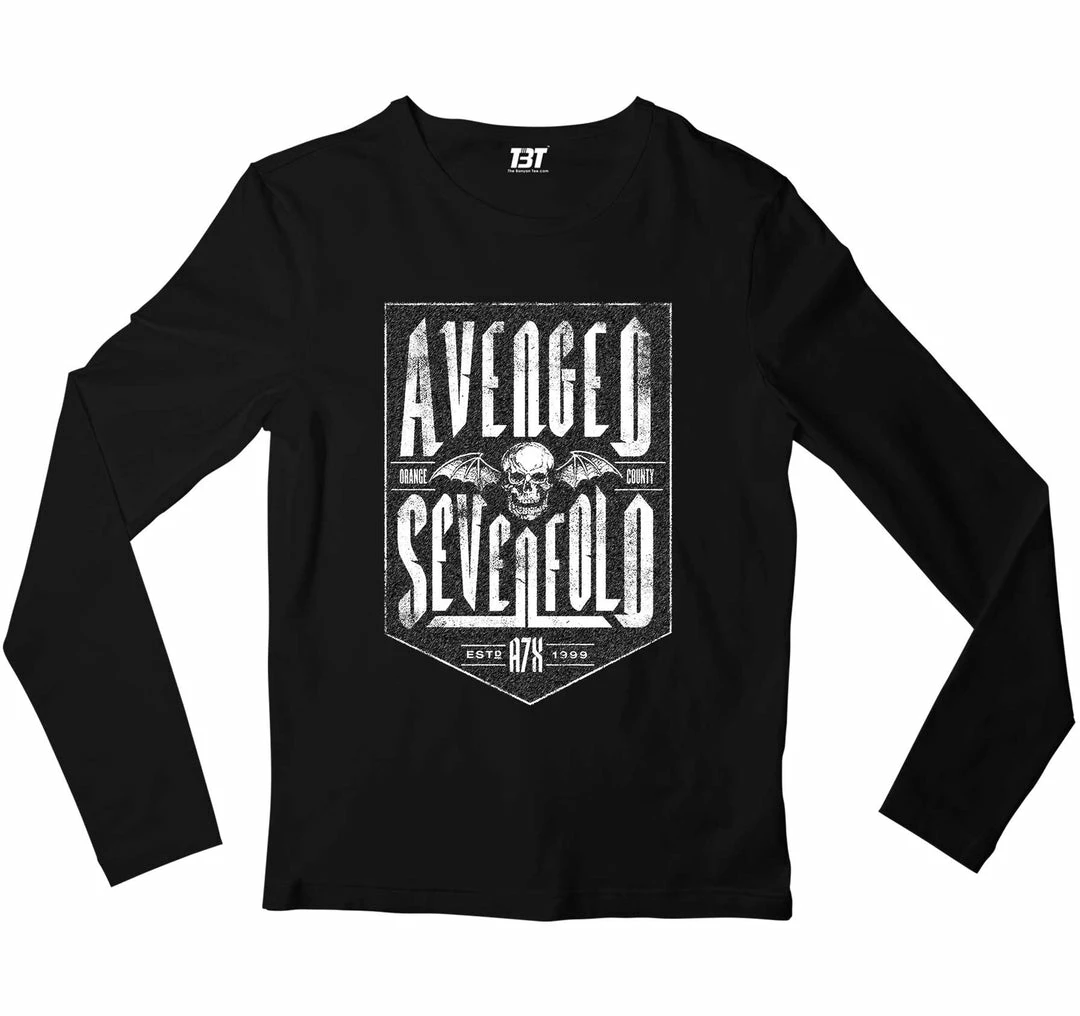 The Banyan Tee Avenged Sevenfold Full Sleeves T-shirt 1 The Banyan Tee Avenged Sevenfold Full Sleeves T-shirt
