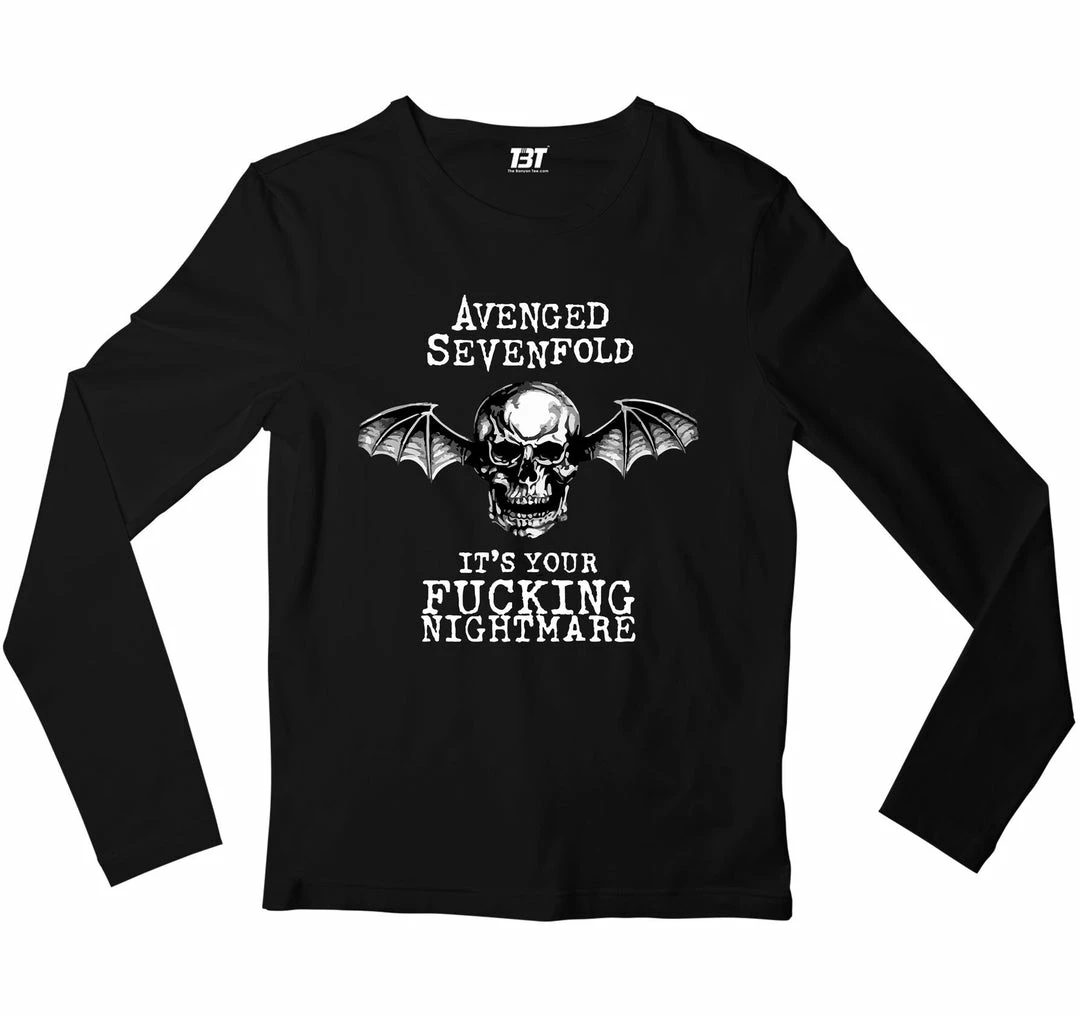The Banyan Tee Avenged Sevenfold Full Sleeves T-shirt - Nightmare 1 The Banyan Tee Avenged Sevenfold Full Sleeves T-shirt - Nightmare