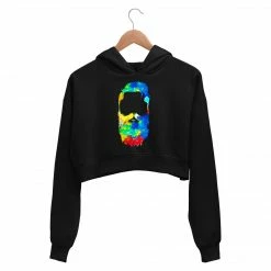 The Banyan Tee Printed Crop Hoodie - Beardo Crop Hoodies