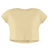 The Banyan Tee Crop Top - Beige