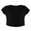The Banyan Tee Crop Top - Black Graphic Junkies