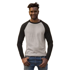 The Banyan Tee Graphic Junkies Raglan Sleeve T-shirt - Black And Charcoal