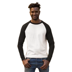 The Banyan Tee Graphic Junkies Raglan Sleeve T-shirt - Black & White