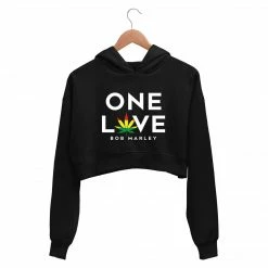 The Banyan Tee Bob Marley Crop Hoodie - One Love Crop Hoodies