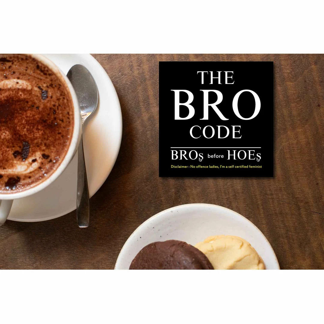 The Banyan Tee Coasters Coaster - Bro Code 1 The Banyan Tee Coasters Coaster - Bro Code