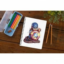 The Banyan Tee Notebooks Captain America Notebook