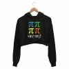 The Banyan Tee Printed Crop Hoodie - Char Pi Crop Hoodies