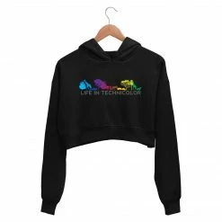 The Banyan Tee Coldplay Crop Hoodie - Life In Technicolor