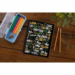 The Banyan Tee Coldplay Notebook - Yellow Notebooks