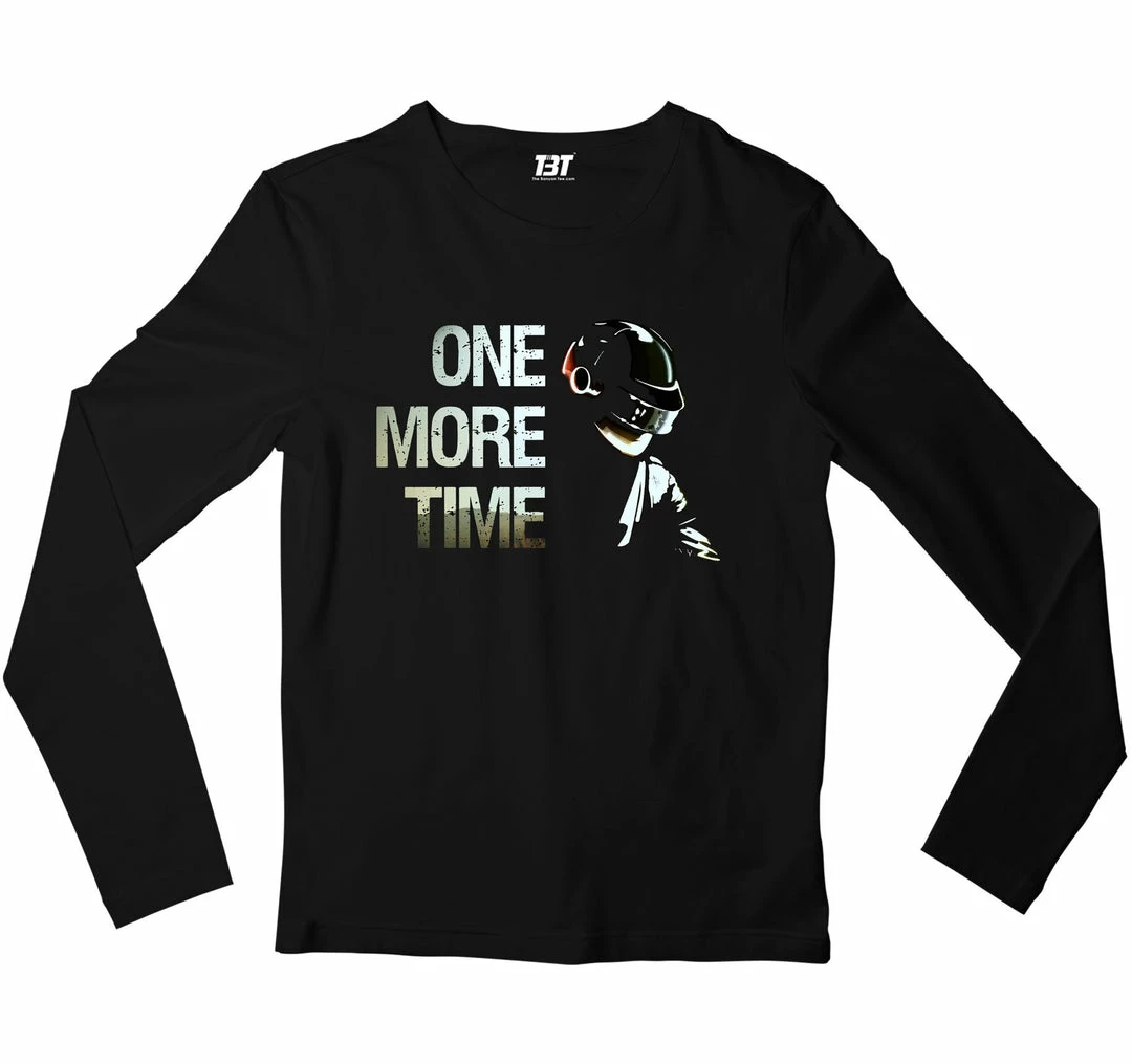 The Banyan Tee Daft Punk Full Sleeves T-shirt - One More Time 1 The Banyan Tee Daft Punk Full Sleeves T-shirt - One More Time