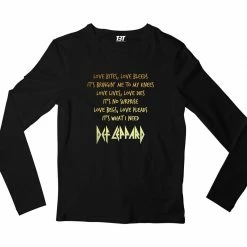 The Banyan Tee Def Leppard Full Sleeves T-shirt - Love Bites