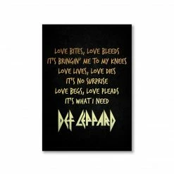 The Banyan Tee Def Leppard Poster - Love Bites