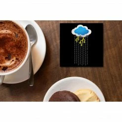 The Banyan Tee Coaster - Digital Rain Coasters