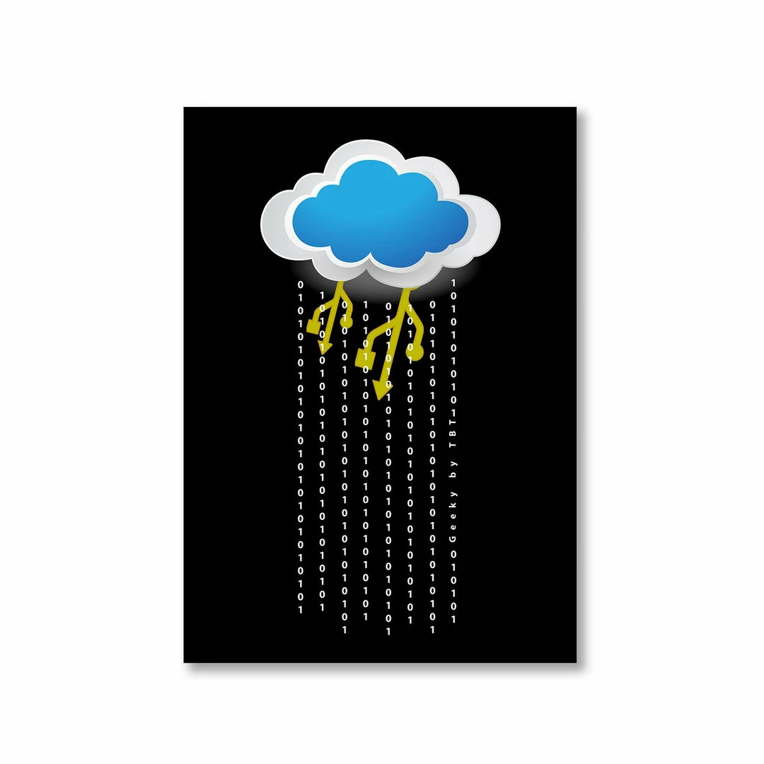 The Banyan Tee Posters Poster - Digital Rain 1 The Banyan Tee Posters Poster - Digital Rain