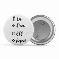 The Banyan Tee Badges Badge - Eat Sleep Repeat