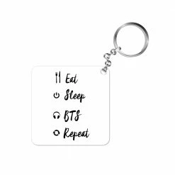 The Banyan Tee Keychains Keychain - Eat Sleep Repeat