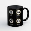 The Banyan Tee Mugs Coffee Mug - Eat, Sleep, Guitar, Repeat