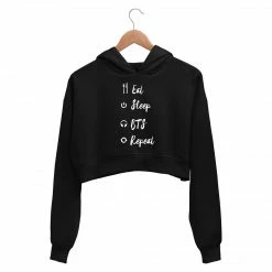 The Banyan Tee Crop Hoodies Crop Hoodie - Eat Sleep Repeat