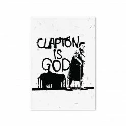 The Banyan Tee Eric Clapton Poster - Clapton Is God