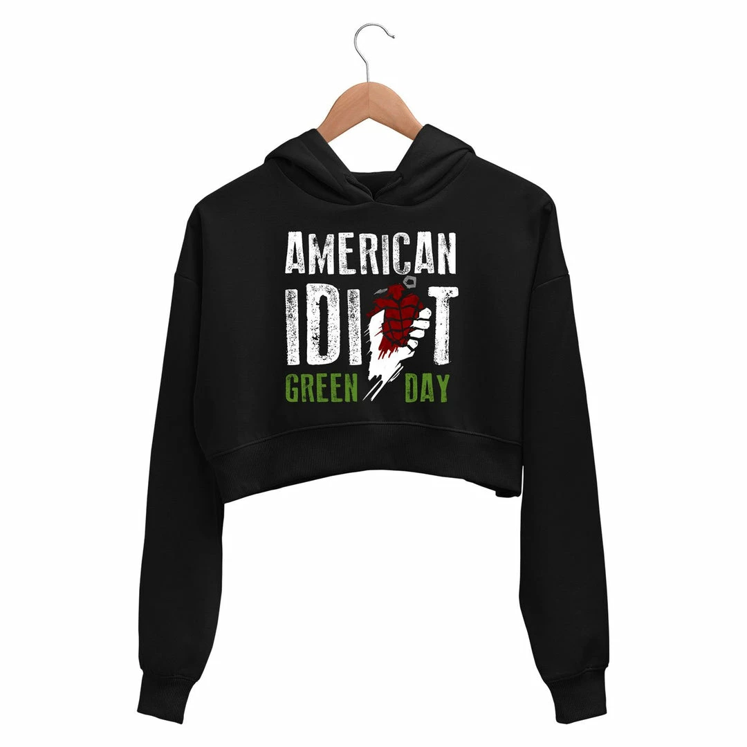 The Banyan Tee Green Day Crop Hoodie - American Idiot Crop Hoodies 1 The Banyan Tee Green Day Crop Hoodie - American Idiot Crop Hoodies