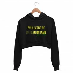 The Banyan Tee Green Day Crop Hoodie - Boulevard Of Broken Dreams Crop Hoodies