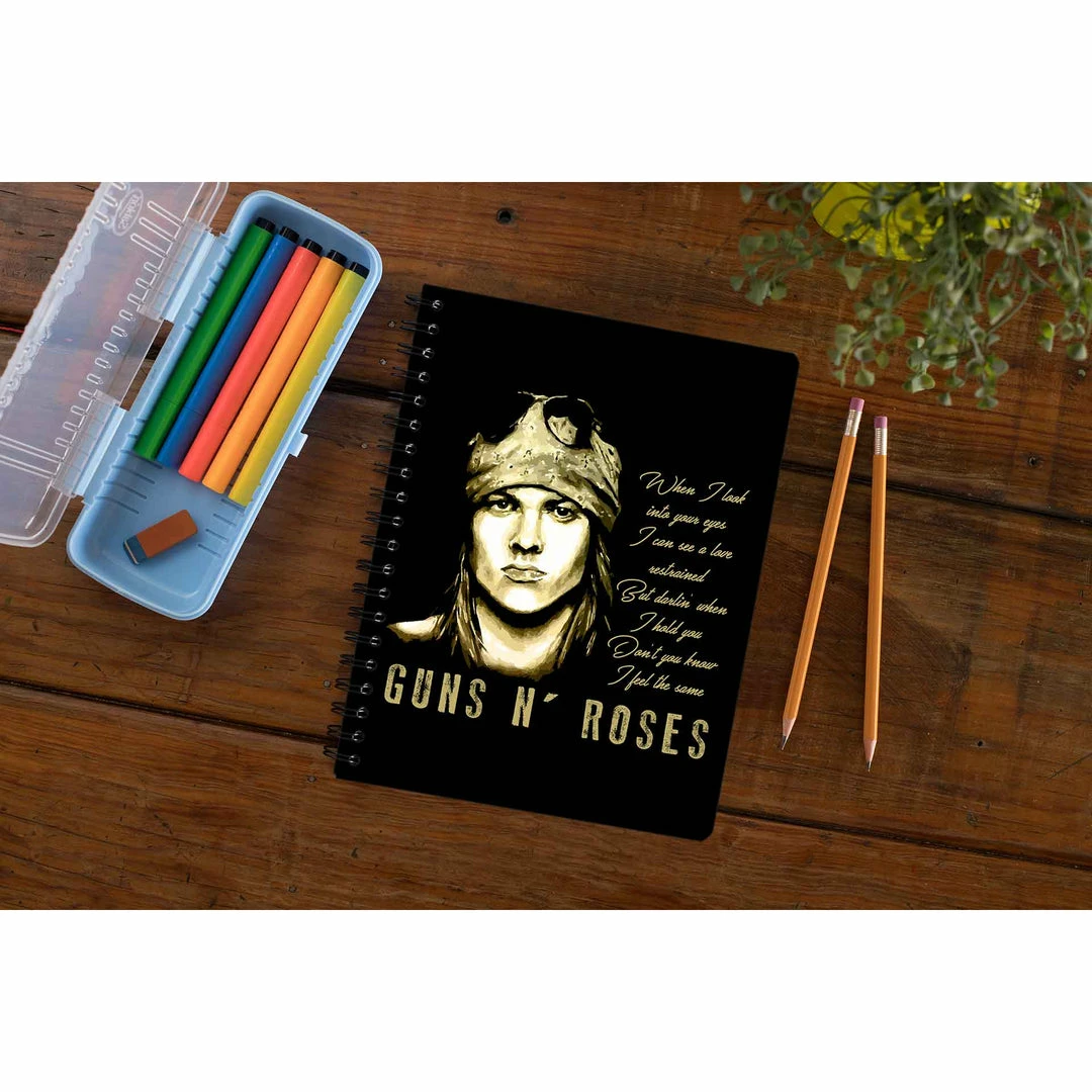 The Banyan Tee Notebooks Guns N' Roses Notebook - November Rain 1 The Banyan Tee Notebooks Guns N' Roses Notebook - November Rain