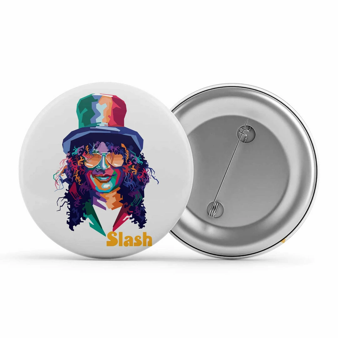 The Banyan Tee Badges Guns N' Roses Badge - Slash 1 The Banyan Tee Badges Guns N' Roses Badge - Slash