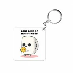 The Banyan Tee Keychains Keychain - Sip Of Happiness