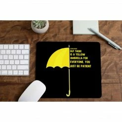 The Banyan Tee Mousepads Mousepad - Yellow Umbrella