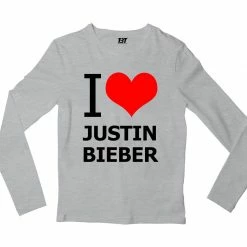 The Banyan Tee Justin Bieber Full Sleeves T-shirt - I Love Justin