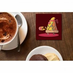 The Banyan Tee Coaster - Karate Master Pizza Coasters