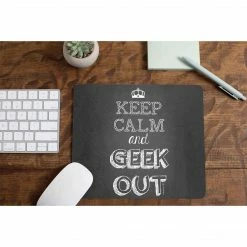 The Banyan Tee Mouse Pad - Keep Calm And Geek Out