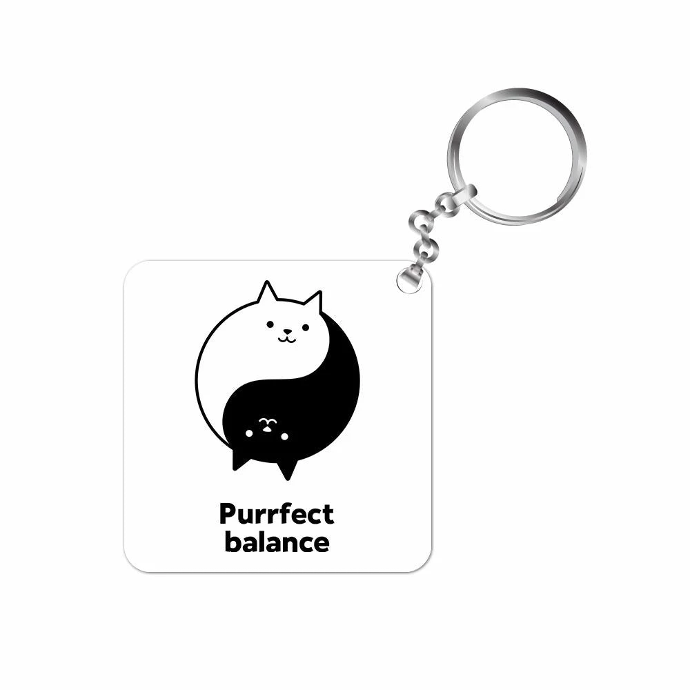 The Banyan Tee Keychain - Purrfect Balance 1 The Banyan Tee Keychain - Purrfect Balance