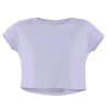 The Banyan Tee Crop Top - Lavender Graphic Junkies