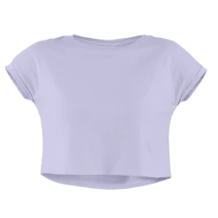 The Banyan Tee Crop Top - Lavender Graphic Junkies