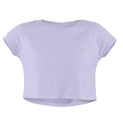 The Banyan Tee Crop Top - Lavender Graphic Junkies 1 The Banyan Tee Crop Top - Lavender Graphic Junkies