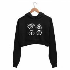 The Banyan Tee Crop Hoodie - Legendary Symbols