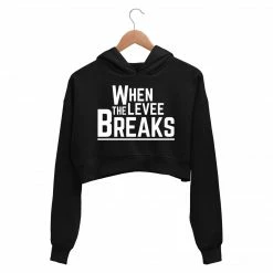 The Banyan Tee Crop Hoodie - When The Levee Breaks