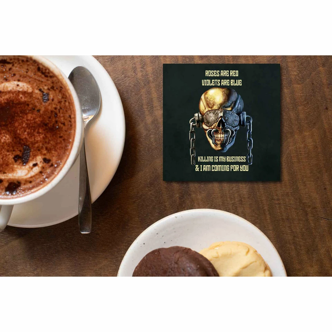 The Banyan Tee Coasters Megadeth Coaster - Coming For You 1 The Banyan Tee Coasters Megadeth Coaster - Coming For You