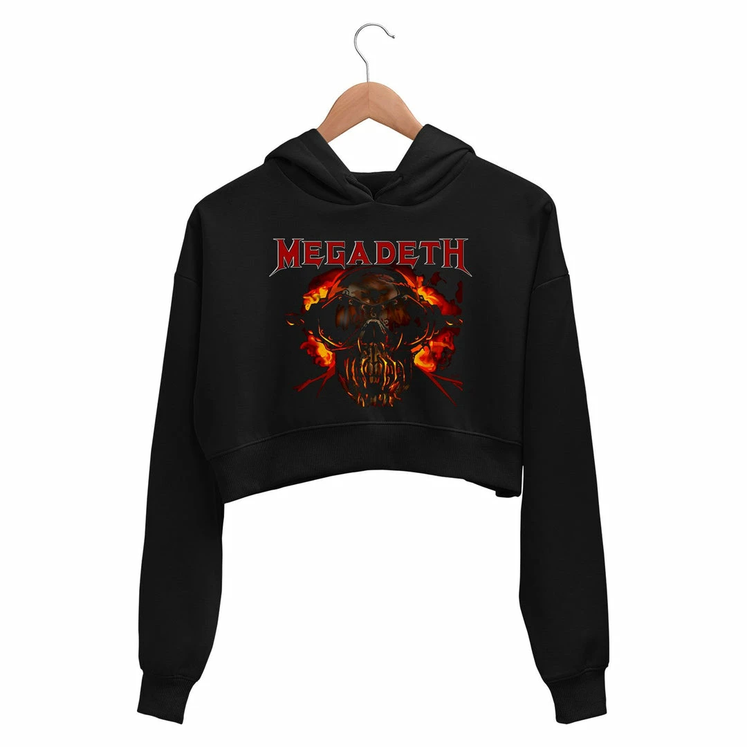 The Banyan Tee Crop Hoodies Megadeth Crop Hoodie 1 The Banyan Tee Crop Hoodies Megadeth Crop Hoodie