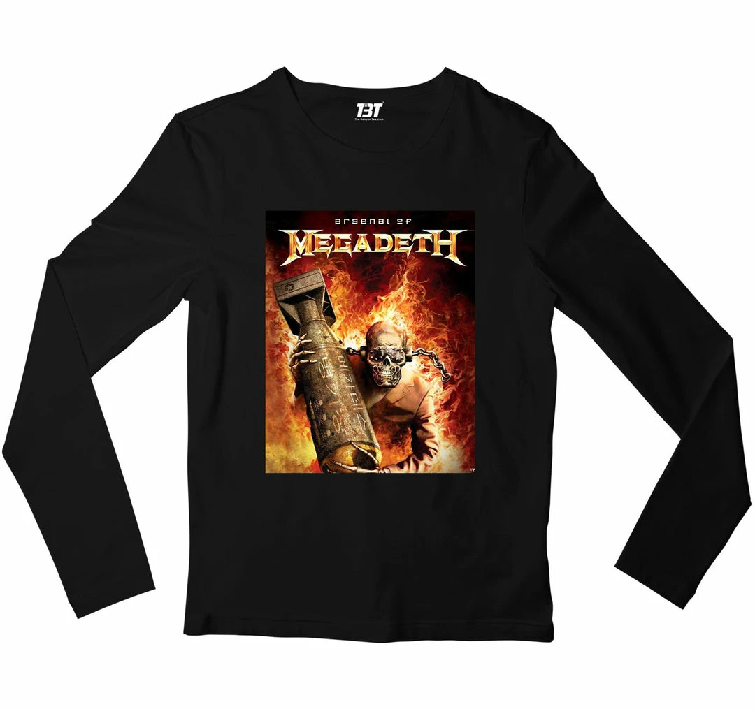 The Banyan Tee Megadeth Full Sleeves T-shirt 1 The Banyan Tee Megadeth Full Sleeves T-shirt