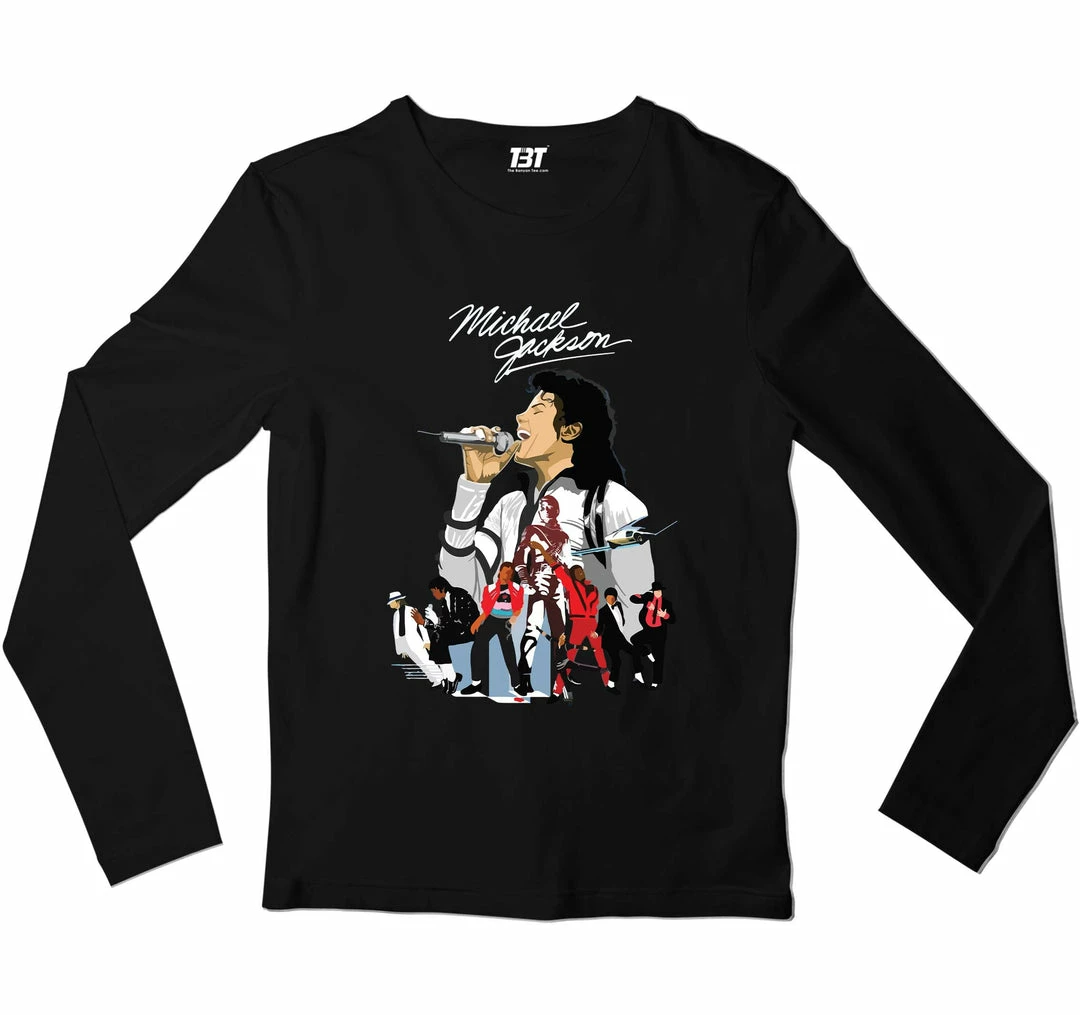 The Banyan Tee Michael Jackson Full Sleeves T-shirt 1 The Banyan Tee Michael Jackson Full Sleeves T-shirt