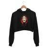 The Banyan Tee Crop Hoodie - Dali Mask