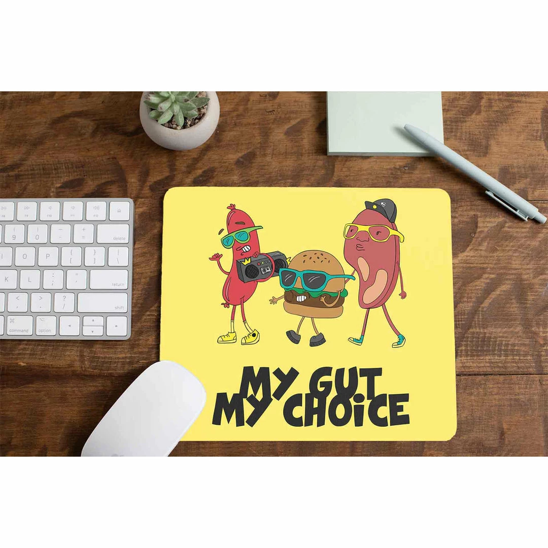 The Banyan Tee Mouse Pad - My Gut, My Choice 1 The Banyan Tee Mouse Pad - My Gut, My Choice