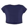 The Banyan Tee Crop Top - Navy Blue